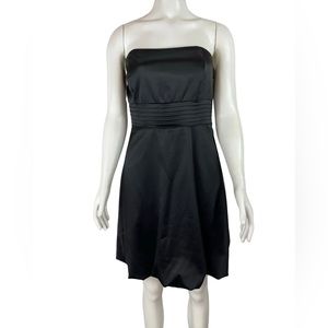 White House Black Market strapless bubble hem dress